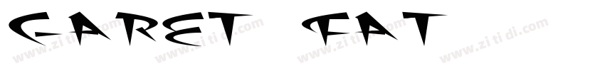 Garet Fat字体转换